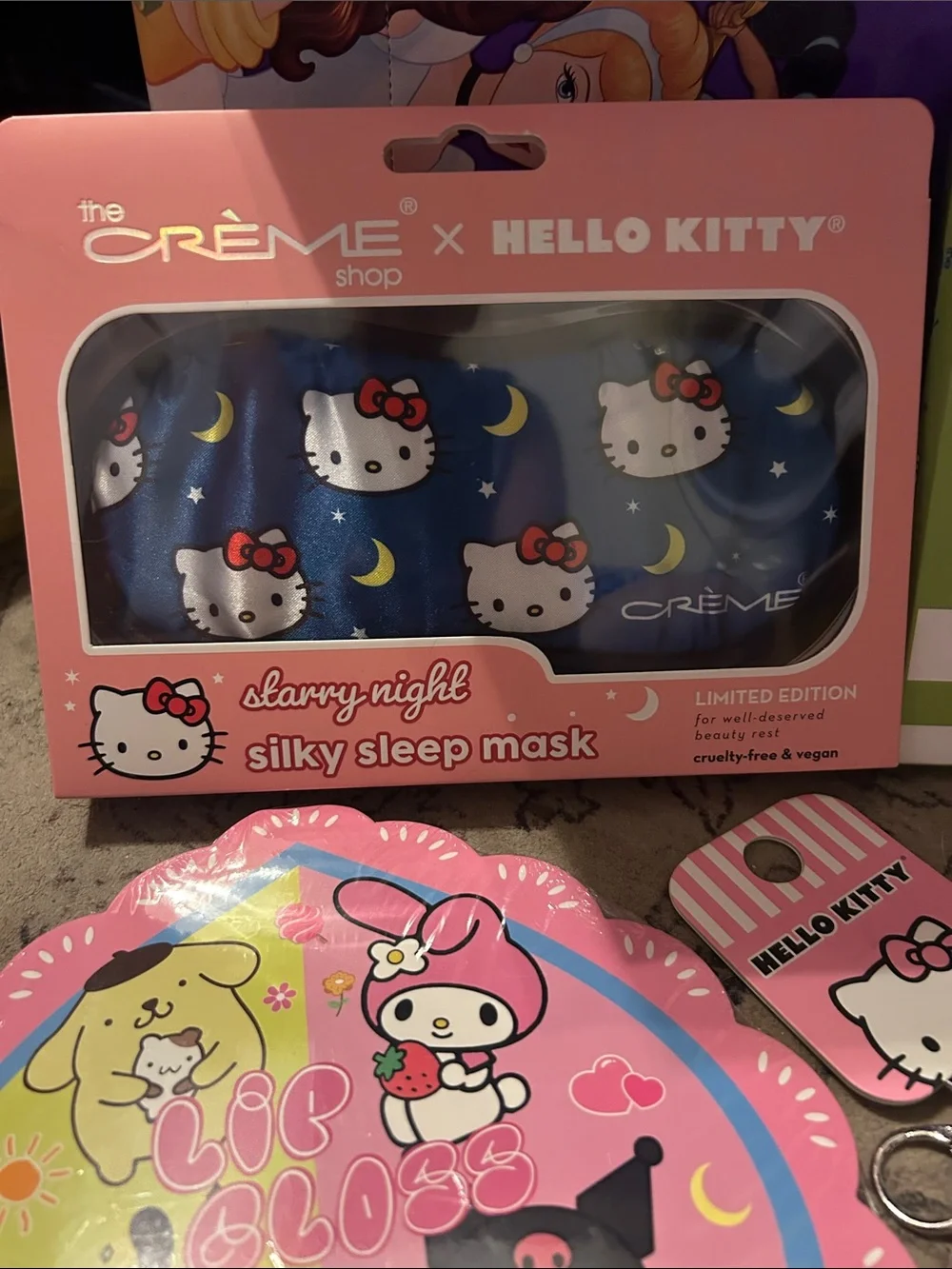 Hello Kitty Blue Silky Sleep Mask by The Crème Shop